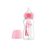 Dr. Brown's Baby Bottle Wide Mouth PP Pink 240ml 1U