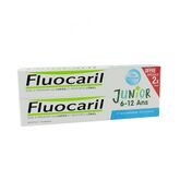Fluocaril™ Gel Al Sapore Della Gomma Della Confezione Junior 6-12 Anni 2x 75ml