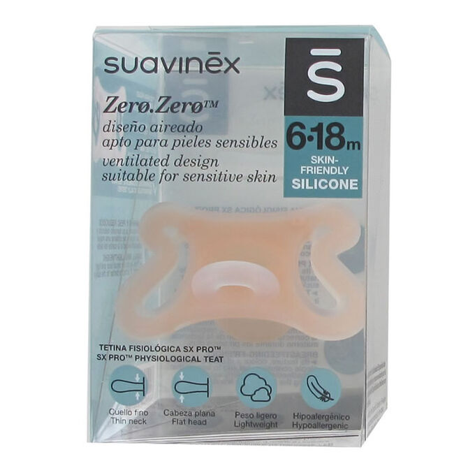 Suavinex Sucette Fisio Sx Pro Silicone 6-18M 2uds